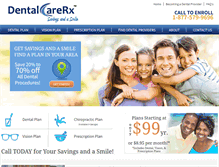 Tablet Screenshot of dentalcarerx.com